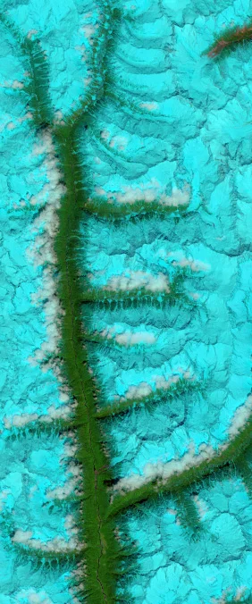 NASA Landsat name letter E image tile 1