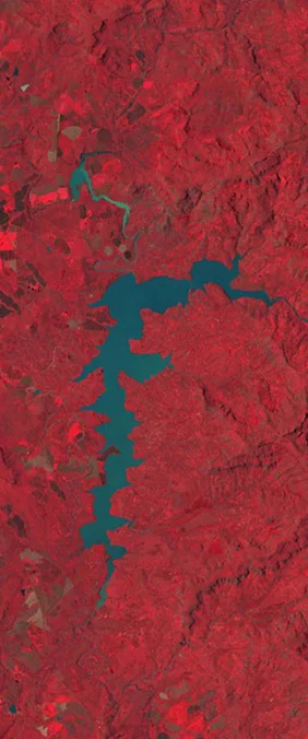 NASA Landsat name letter F image tile 2