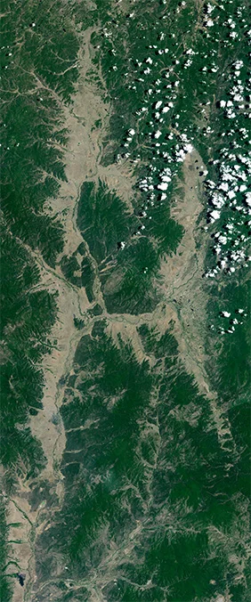 NASA Landsat name letter H image tile 2