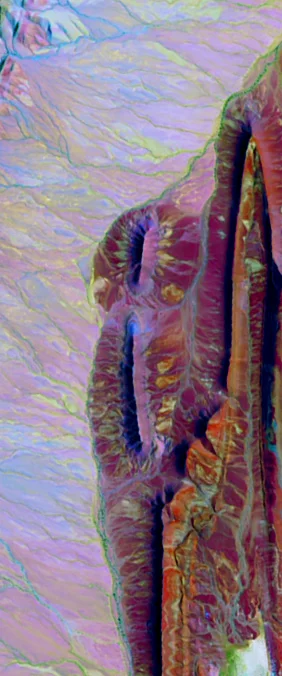 NASA Landsat name letter I image tile 4