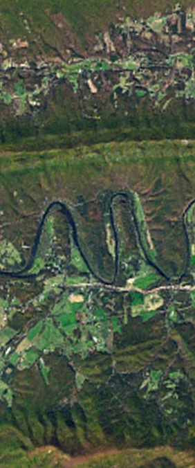 NASA Landsat name letter M image tile 1