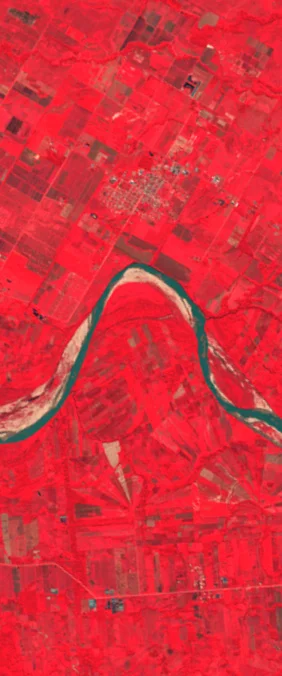 NASA Landsat name letter N image tile 1