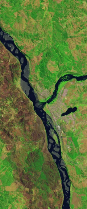 Landsat educational tile